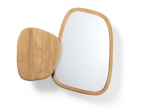 Деревянный навесной шкаф с дверным проемом