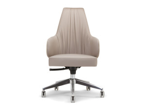 Тканевый поворотный стул с колесами с подлокотниками