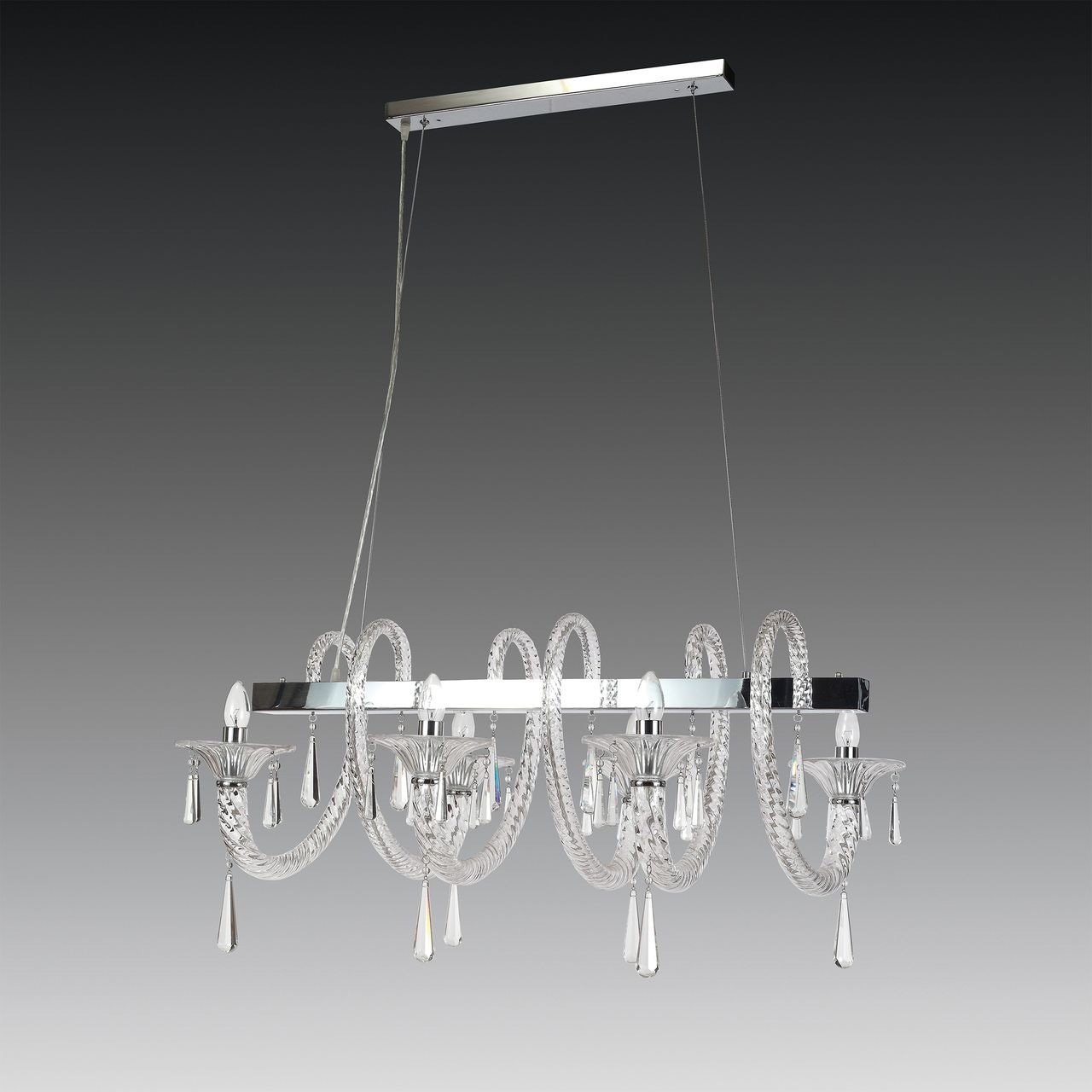 Подвесная люстра Lightstar Corno 821160 LIGHTSTAR ДИЗАЙНЕРСКИЕ, CORNO 056099 Хром  - Вид №3