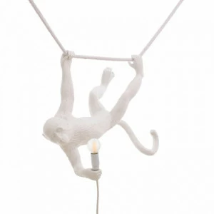 Светильник подвесной 44х59 см белый The Monkey Lamp Swing Black 14875 SELETTI ДИЗАЙНЕРСКИЕ 00-3882382 Белый