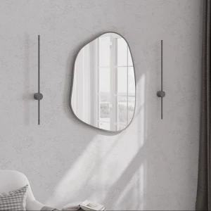 Зеркало декоративное Континент фигурное 60x80 см без рамы цвет серый канат