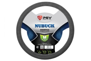 17868937 Оплётка на руль NUBUCK серый, M 124098 PSV