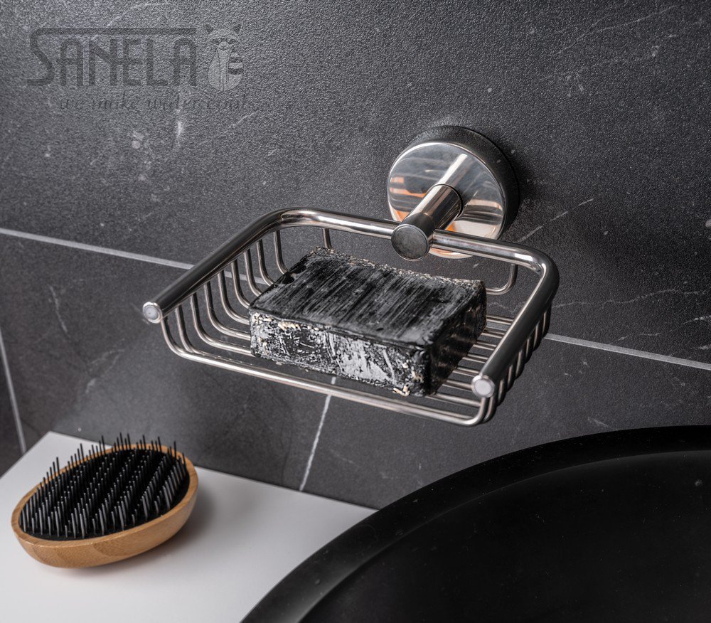 62180 Нержавеющая мыльница, глянцевая поверхность SANELA  - Вид №1