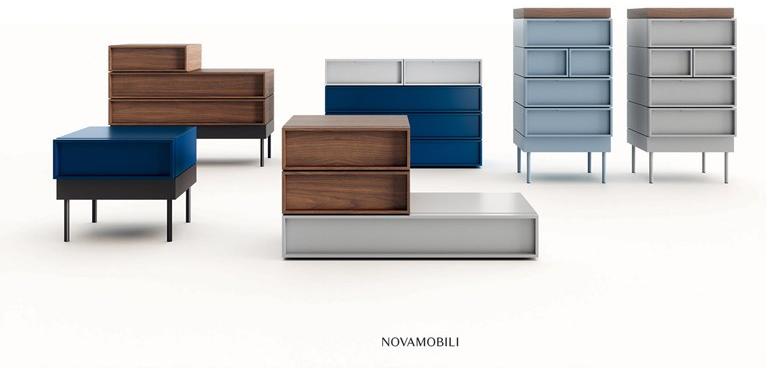 Novamobili Прикроватная тумба с ящиками Cube sun-id-1393469 - Вид №3