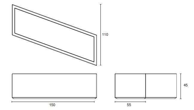 Прямоугольная бетонная плантатор SIT Box to Box ARCH-00085105 - Вид №3