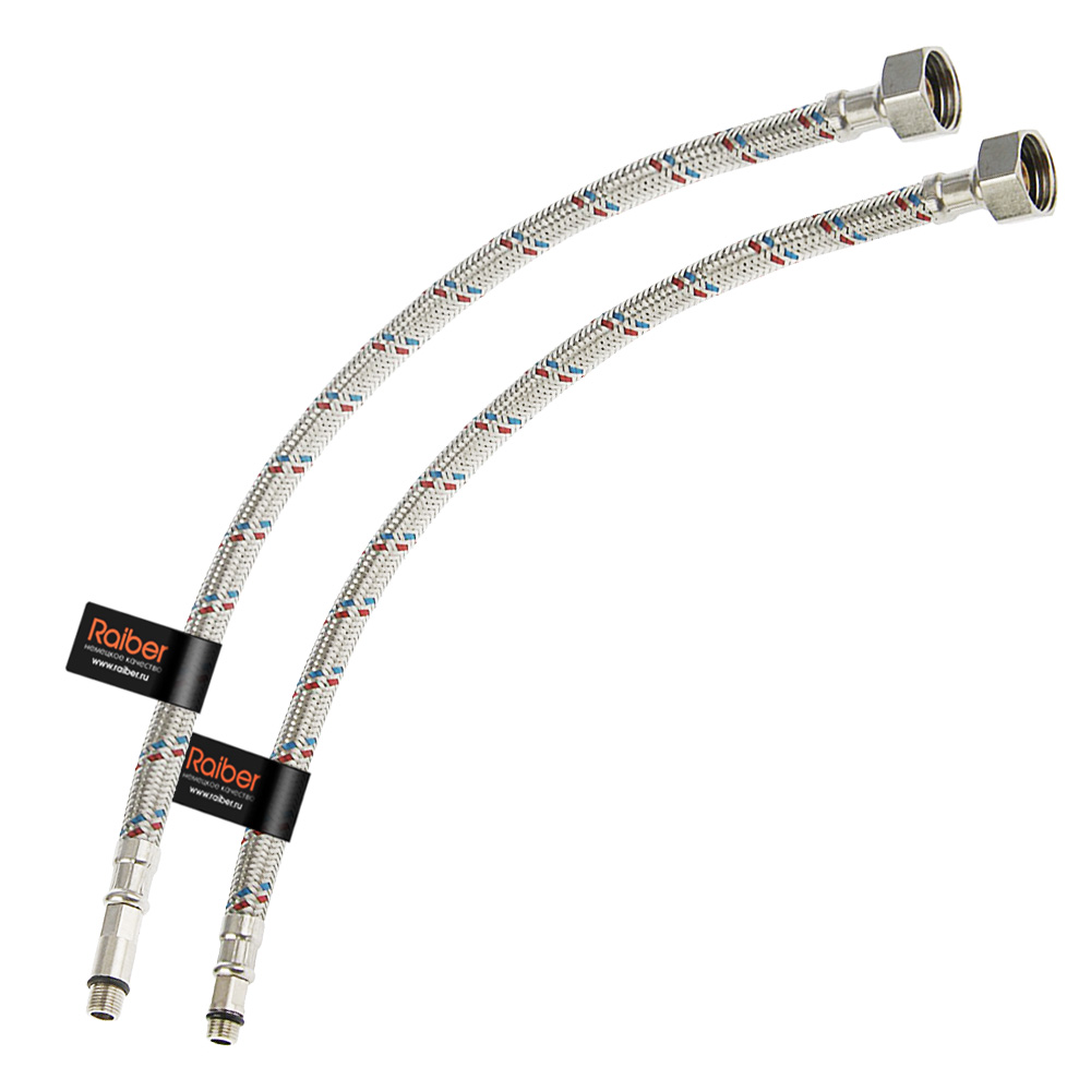 R099150 Подводка для смесителя , 150 см, М10 Raiber 