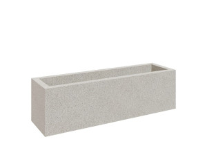 Прямоугольная бетонная плантатор