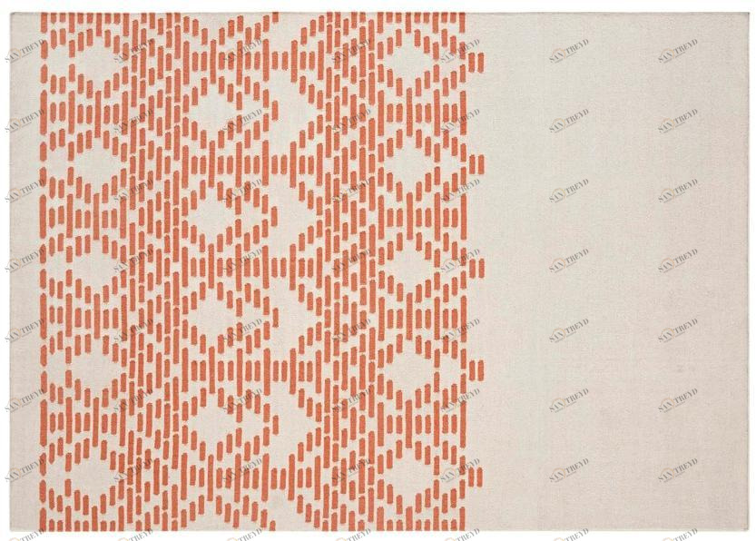 GAN Прямоугольный шерстяной коврик ручной работы с геометрическими мотивами Kilim sun-id-1390298