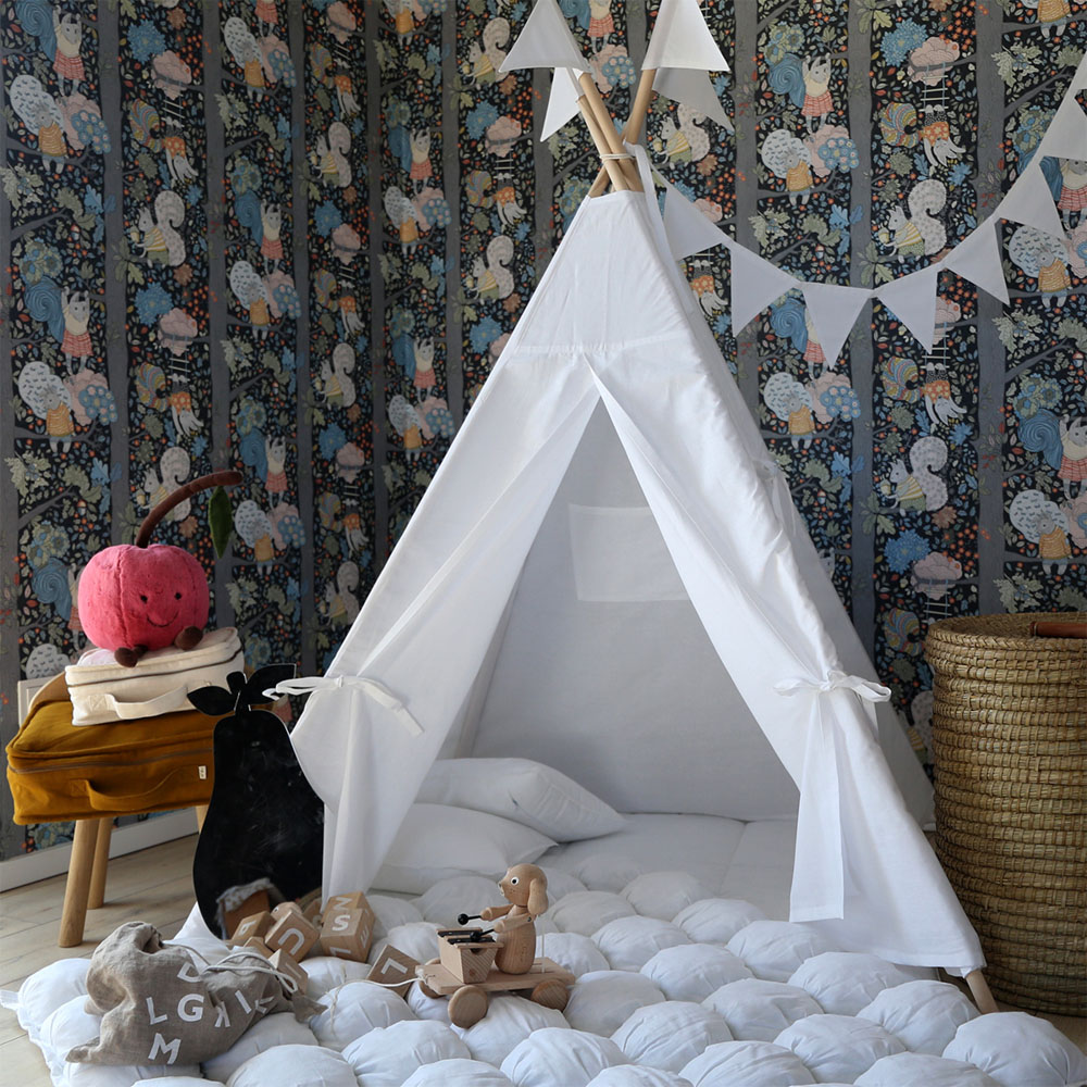 Вигвам Simple White с окном, карманом и флажками VAMVIGVAM SIMPLE WHITE 281920 Белый Santreyd  - Вид №1