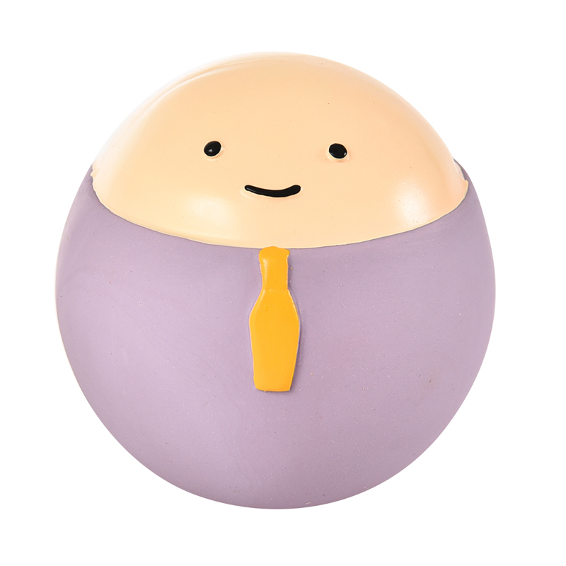 ПР0050059 Игрушка для собак Кругляшок с галстуком с пищалкой 7см латекс Foxie 