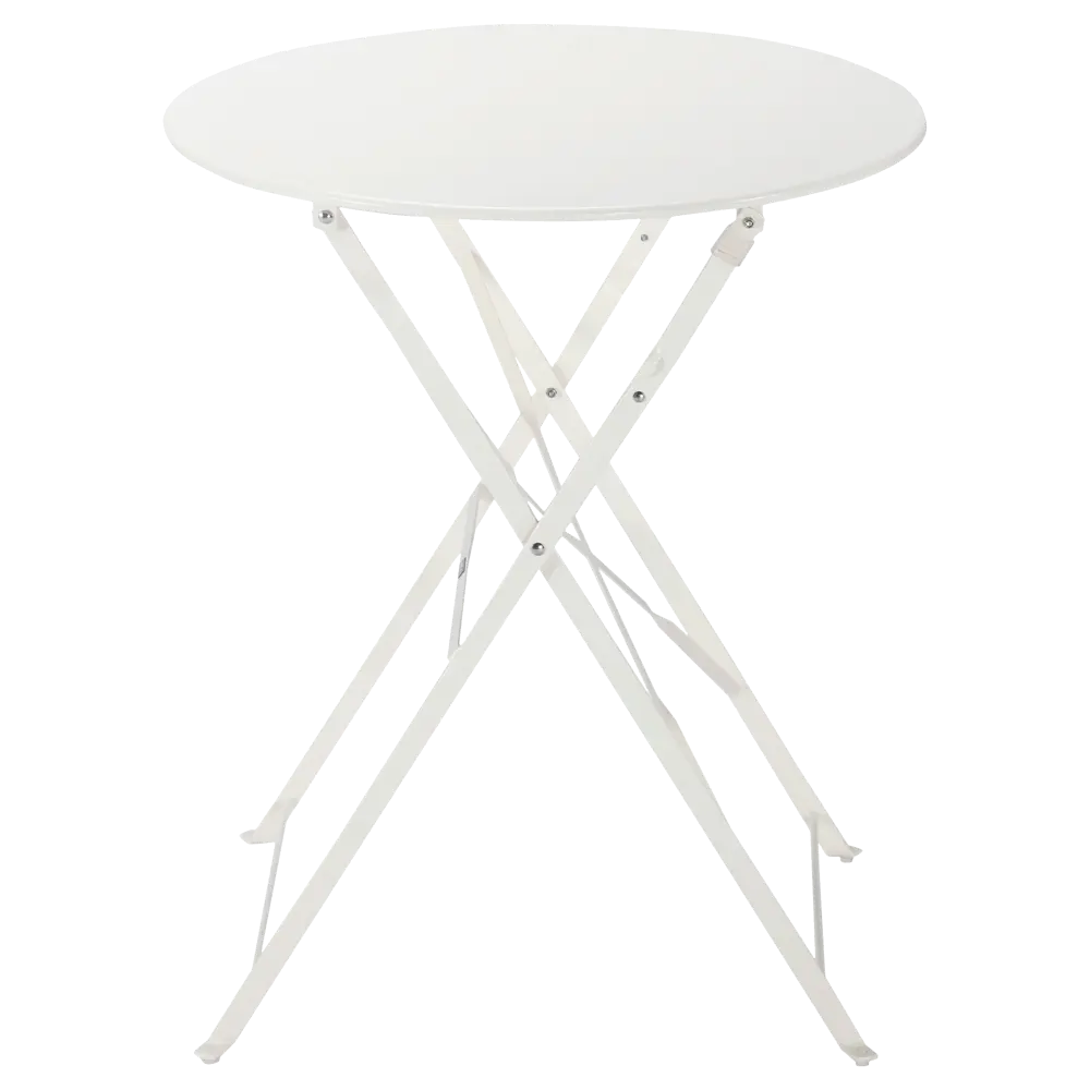 Стол садовый круглый Naterial Flora Origami складной 60x71 см сталь кремовый Товар без серии STLM-2102469 - Вид №10