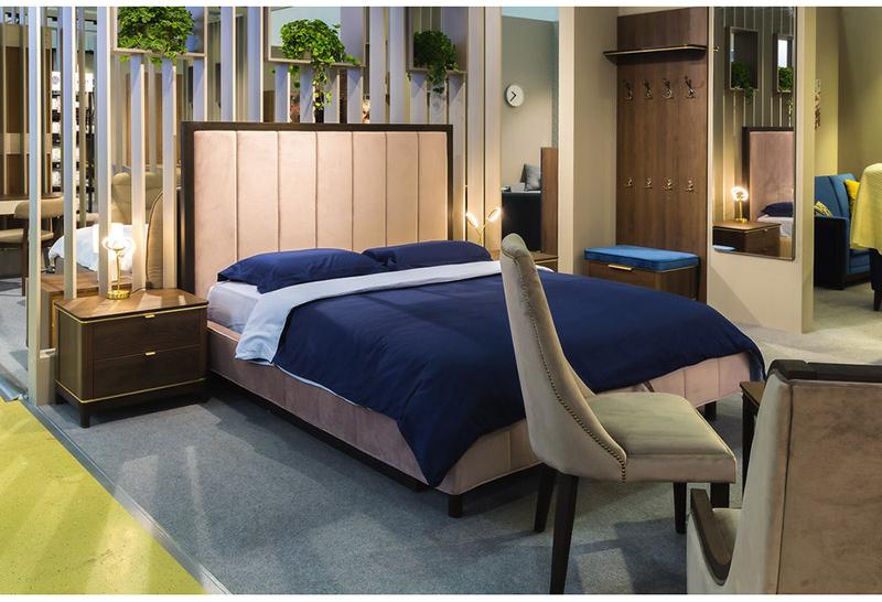 2488 Кровать с ортопедическим основанием 1.6 Модерн Лайт Нежное мерцание R-HOME 40172736H_GNM - Вид №1