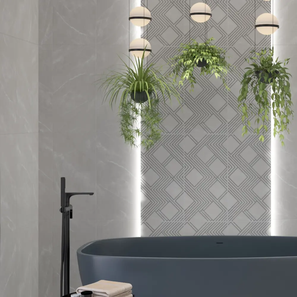 Настенная плитка Azori Hygge Light 31.5×63 см матовая белая 89404317 STLM-1578095