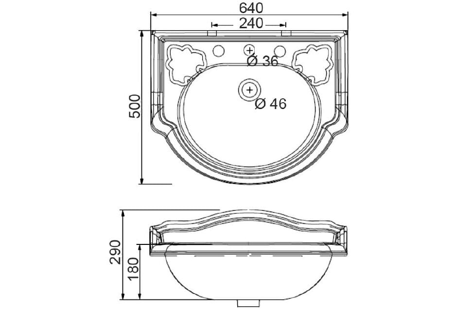 Керамическая встраиваемая раковина Gaia Mobili Complements ARCH-00137639 - Вид №2