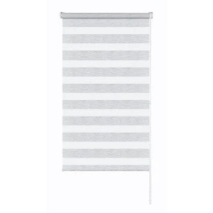MIAMOZA Рулонная штора день-ночь Москва 100x160 см в серых полосках 89411351