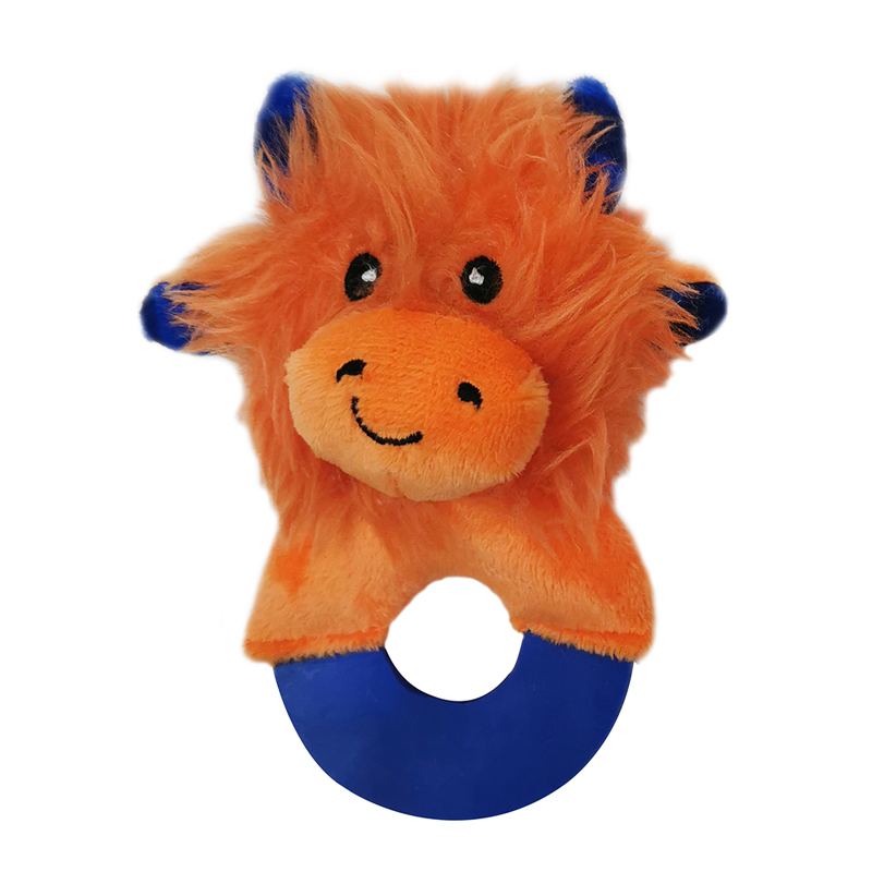 ПР0050346 Игрушка для собак Meadow Звери на кольце с пищалкой плюш 13см CHOMPER 