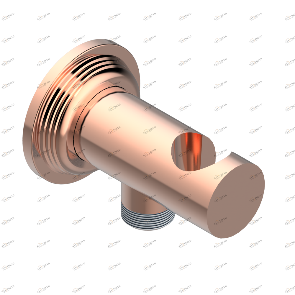 U9B-53L Вывод встраиваемый в стену с крючком Thg-paris West Coast с металлическими ручками-рукоятками Розовое золото U9B-53L CAT.F