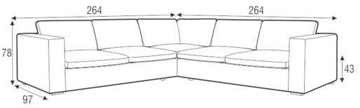 Sits Модульный угловой диван из ткани на 4 места Vario sun-id-1460902 - Вид №3