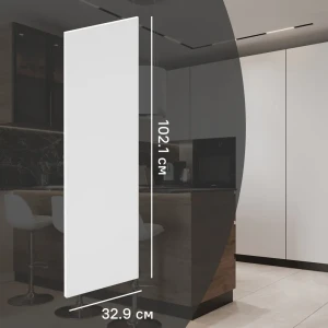 Фасад кухонного шкафа София 32.9x102.1 см KONSENSA ЛДСП цвет белый