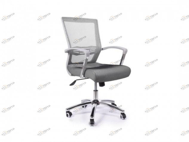 Arrediorg.it® Офисное кресло с регулируемой высотой поворотной сетки  B616b-2 grey 
