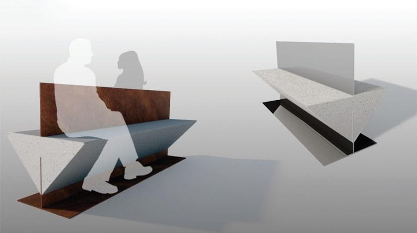 Manufatti Viscio Скамья из металла со спинкой sun-id-1421494 - Вид №1