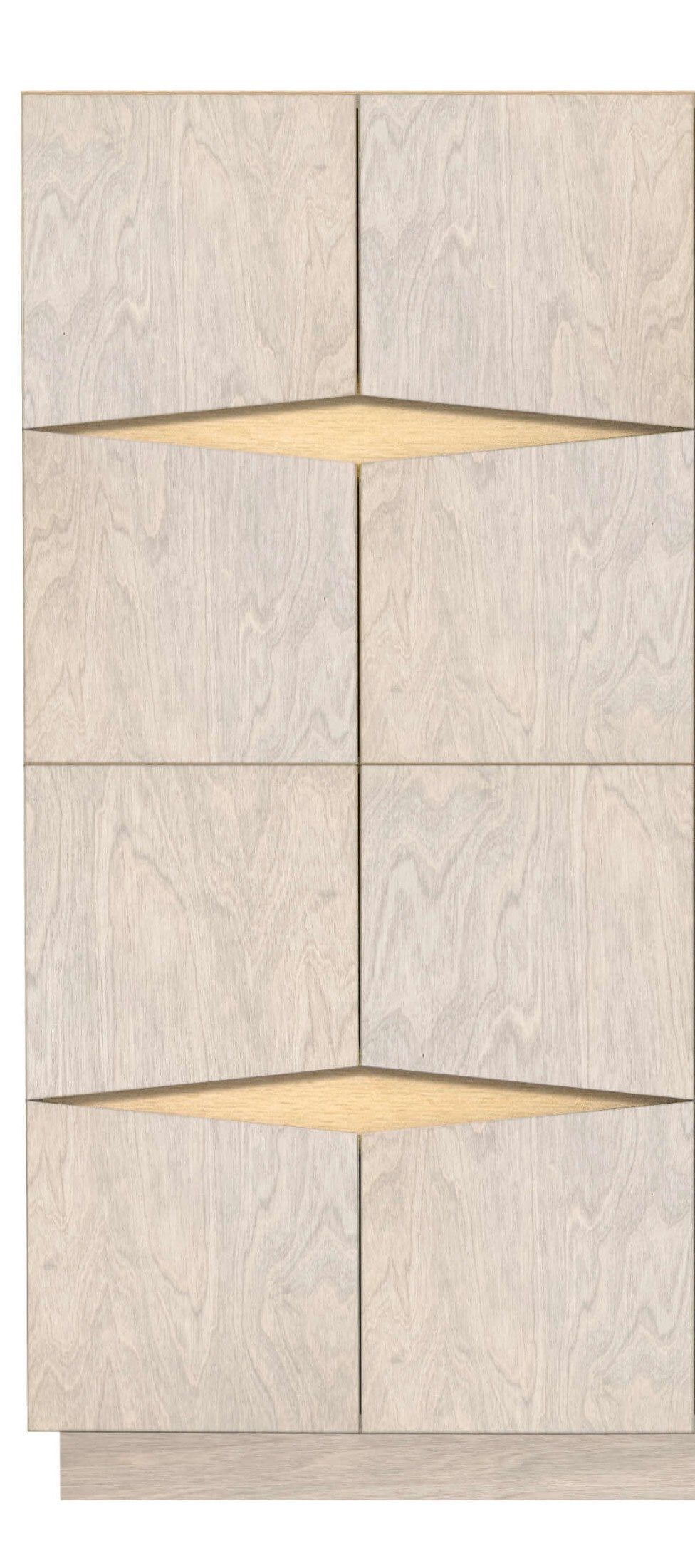 Березовый шкаф с распашными дверцами Radis LOXI ARCH-00024880 - Вид №1