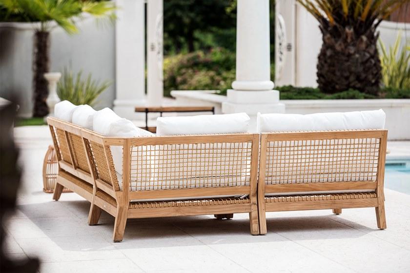 cbdesign Правый / левый модуль для модульного дивана из тика Vienna Tj 384 / 385 - Вид №6