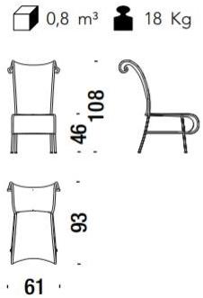 Moroso Стул с высокой спинкой из переплетенных полиэтиленовых нитей M'afrique sun-id-1462472 - Вид №17