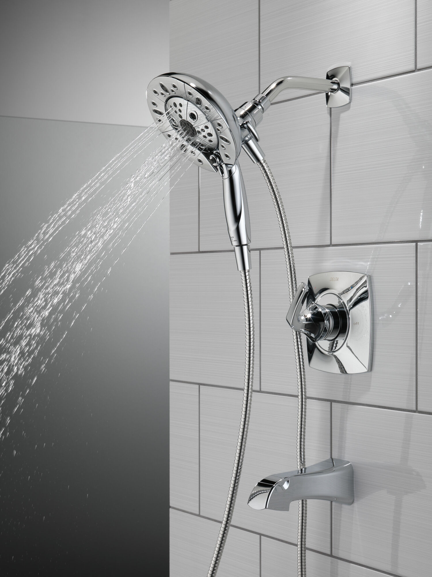 144789-I Монитор (R) для ванны и душа серии 14 с душем In2ition (R) - два в одном Delta Faucet Vesna Хром  - Вид №17
