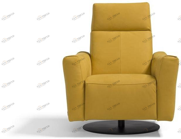 Egoitaliano Поворотное кожаное кресло с откидной спинкой sun-id-1467182