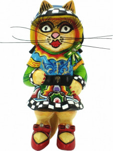 10639309 Goebel Скульптуpа Кошка"Малышка Элла "9см Композит