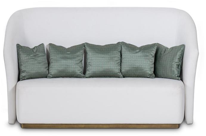 Stylish Club 2-х местный бархатный диван с высокой спинкой Fortune Scf.f26 - Вид №1