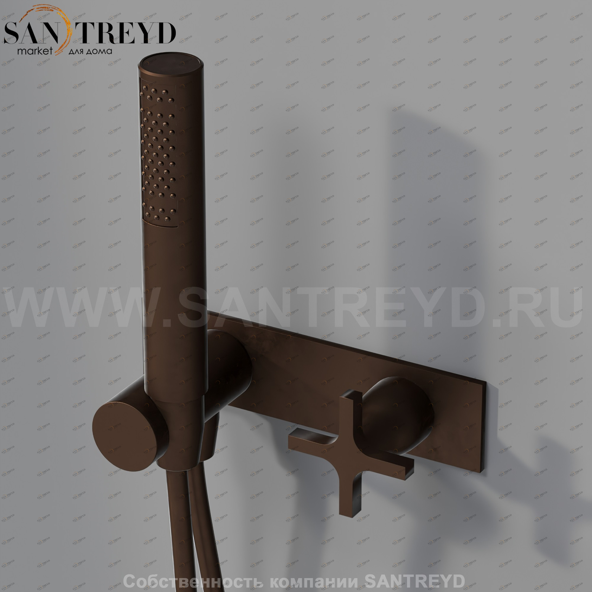 Встроенный смеситель  AMEM335BR MEMORY бронзовый Agape