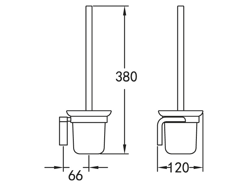 Щетка для унитаза настенная ART&MAX ULTIMA AM-F-8932 - Вид №1