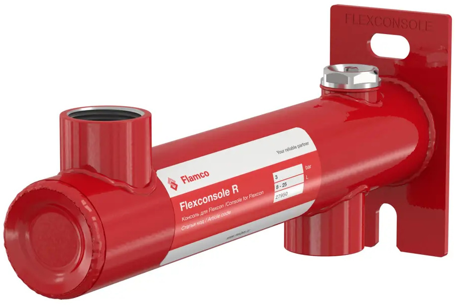 90400585 Консоль настенного монтажа Flamco Flexconsole R 3/4"х3/4" для 8-25 л красный STLM-0940449