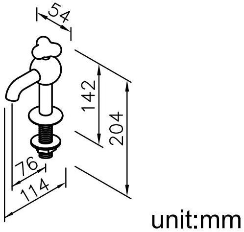 JUSTIME Смеситель для раковины, однорычажный, из хромированной латуни Story sun-id-1419418 - Вид №2