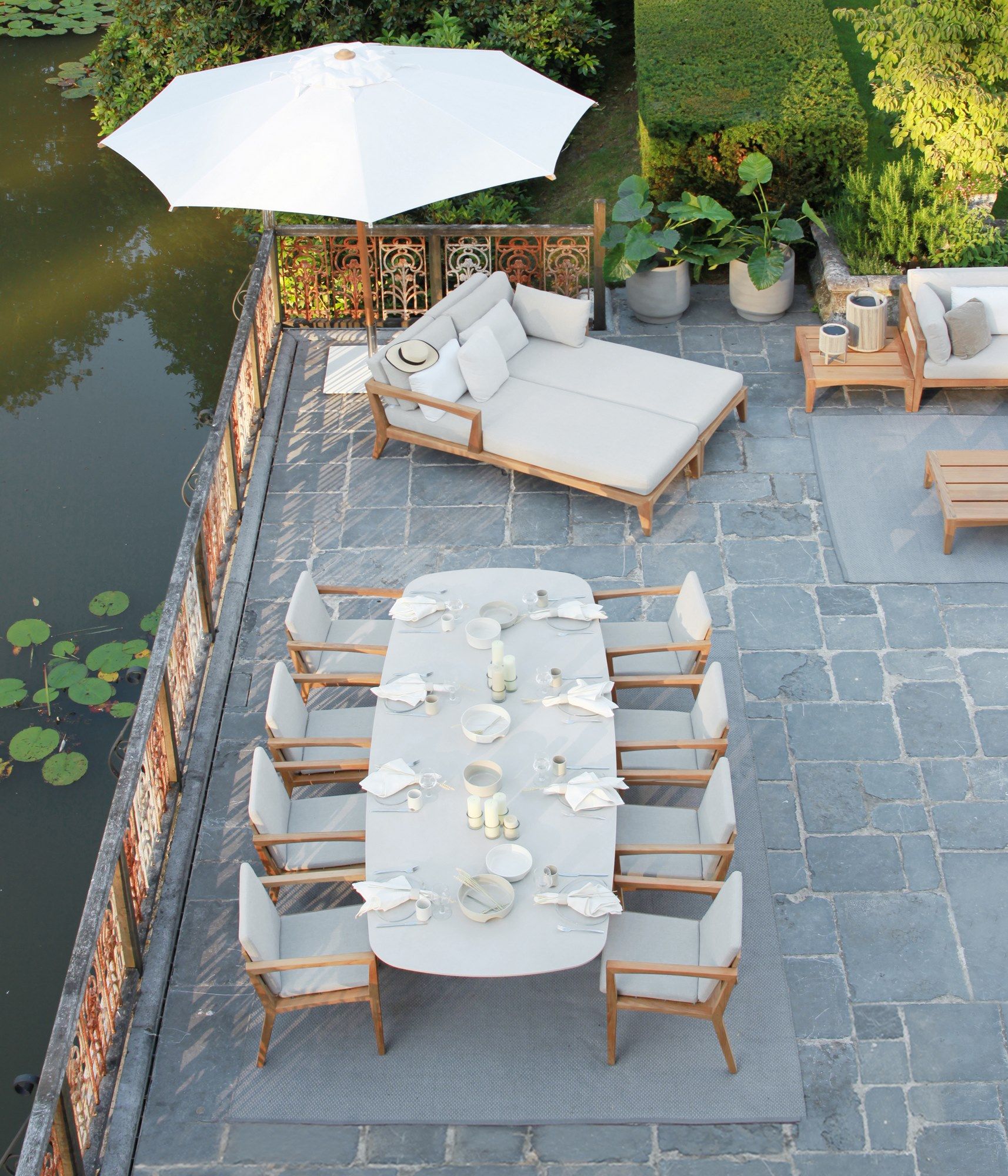 Ткань мягкая Садовая спальная кровать Royal Botania Zenhit lounge ARCH-00012444 - Вид №3