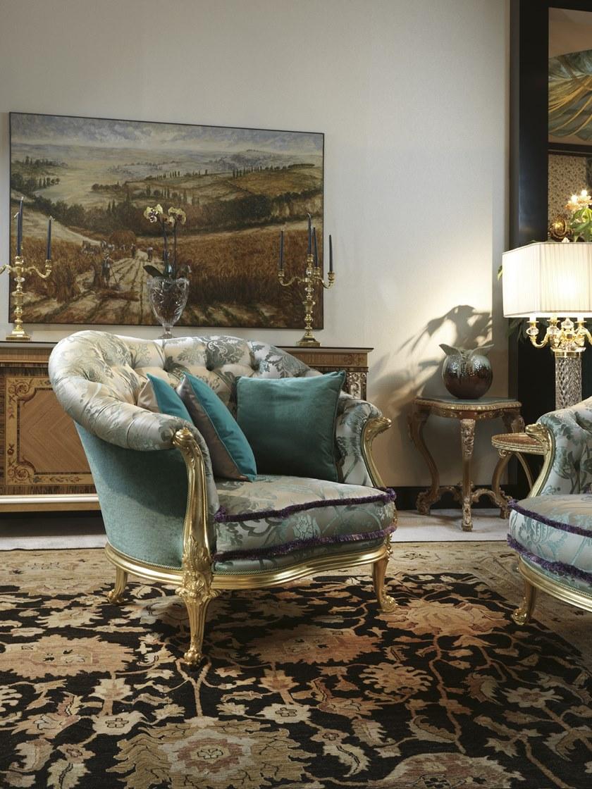 Bellotti Ezio Кресло из ткани с подлокотниками 4960 4962  - Вид №3