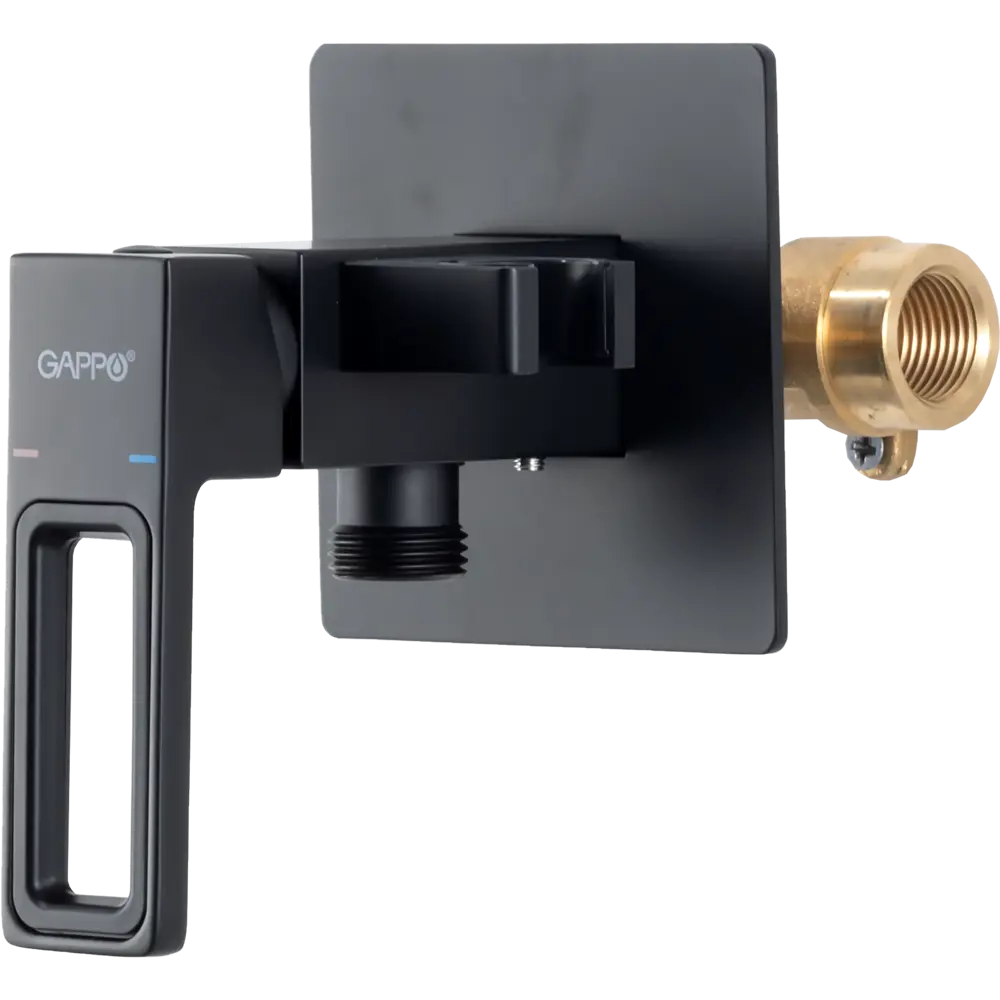 89359048 Гигиенический душ Gappo Eder GL7301-6, набор со смесителем, цвет черный матовый STLM-0985063  - Вид №3