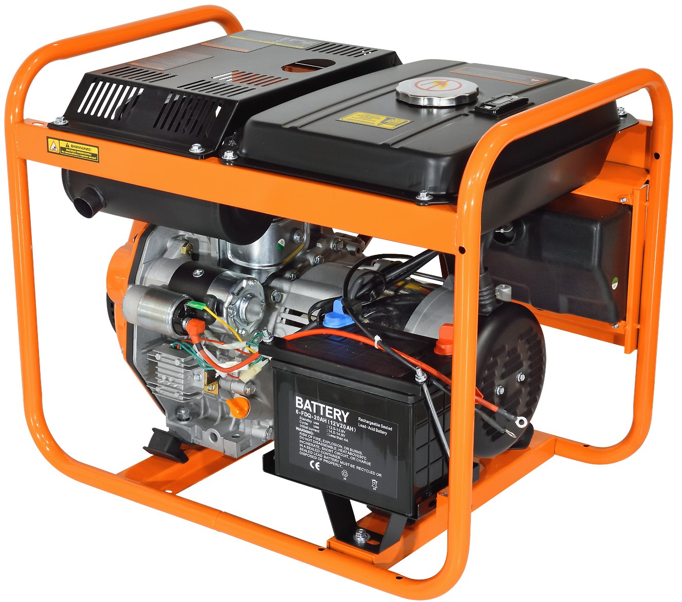 Электрогенератор  дизельный  Carver PPG-5000DE 9100331 STDN-0093144 - Вид №2