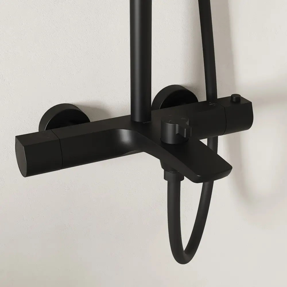 89392203 Душевая система Iddis Lahta LAHBLTHi06 с термостатом 3 режима цвет черный матовый STLM-1575046 - Вид №2