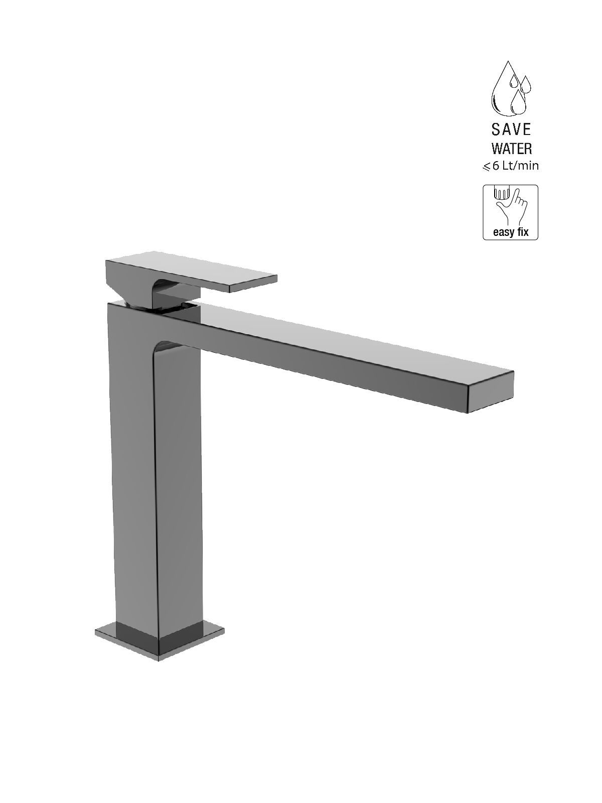 Однорычажный смеситель для раковины с ограничителем расхода Rubinetterie Frattini Vita Due ARCH-00031898 - Вид №19