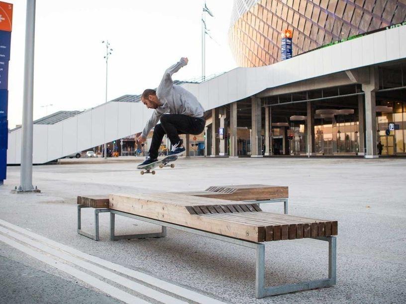 VESTRE Модульная скамья из стали в современном стиле без спинки sun-id-1468277 - Вид №5