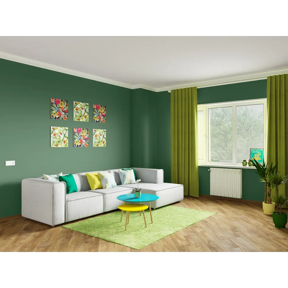 Краска для стен и потолков Trend Farbe цвет Зеленый папоротник 2.5 л Dufa STLM-2080661 - Вид №5