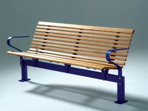 Nola Industrier Скамейка из дерева с подлокотниками No2