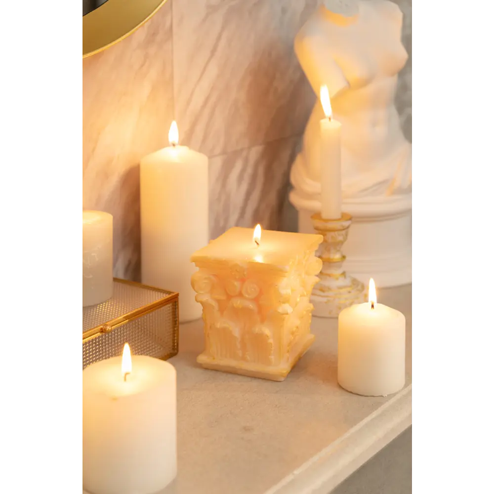 Свеча парафиновая Челентано золото EVIS STLM-2195450 - Вид №2