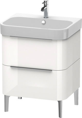 H2637207575 Тумбочка напольная Happy D.2 #H26372 625 x 480 мм Лен, декор Duravit - Вид №2