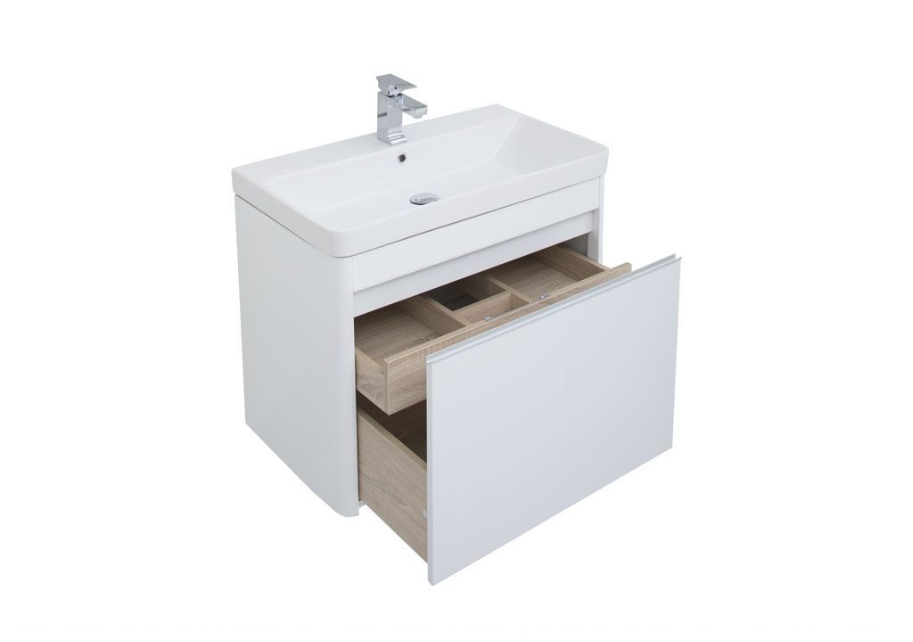 Тумба с раковиной Aquanet Вилора 80 белый 0019694500182312 - Вид №3