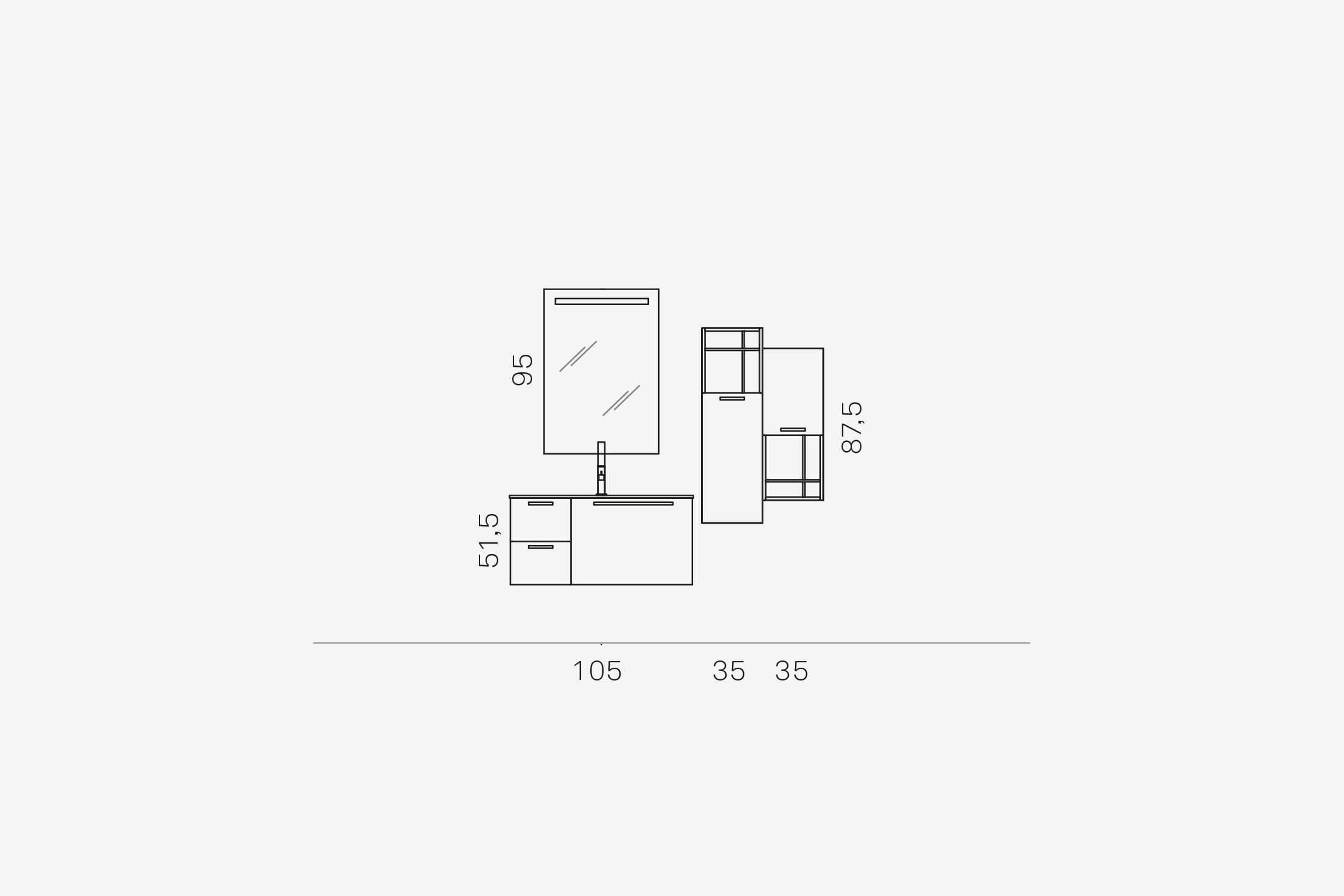 Комплект мебели 41 Arcom E.ly STARC25 - Вид №2