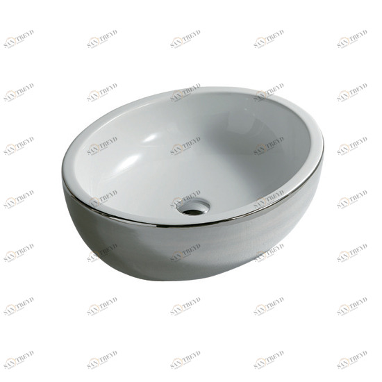 9863PL Накладная раковина на столешницу  овальная Galassia MIDAS